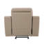 Fauteuil inclinable en cuir beige - 8 ressorts à arc pour une durabilité en cuir séché au four, support lombaire