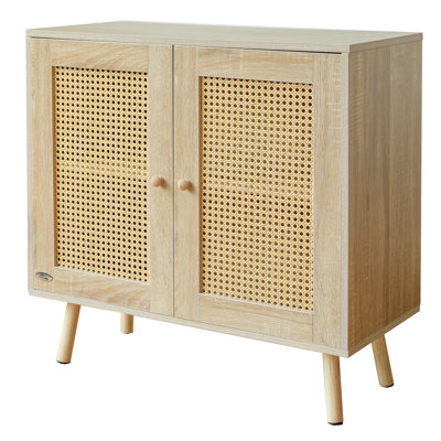 Allory Wicker/Rattan Rectangle Accent Cabinet