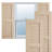 Rustic Two Equal Louver Faux Wood Shutters (Per Pair)-88968604-88968607-88968568