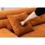 Canapé de compression orange confortable avec revêtement respirant pour la construction 4-1477223966
