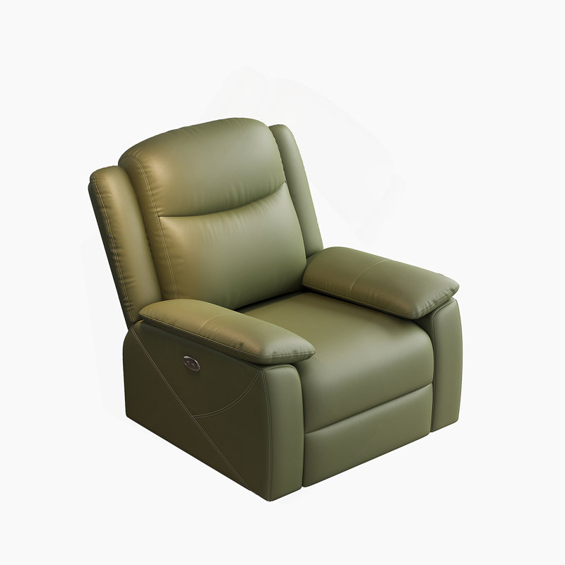 Rocker Recliner Chair With USB Charging Port, 360° Swivel Recliner Sofa, Oversized Electric Reclining Sofa For Adults, Nursing Chair With Overstuffed Cushion And Back( GREEN)
