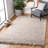 Bowen Hand Woven Leather Cotton/Jute Striped Rug in Beige-970604191