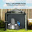 Garden Storage Tent 7 ft. W 5 ft. D Galvanised Metal, PE Fabric Storage Shed-1922501867