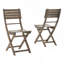 Chaises de salle à manger d'extérieur pliantes en bois d'acacia gris (ensemble de 2)-929432892