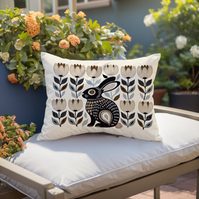 Coussin lombaire réversible intérieur / extérieur Zuko Rabbit