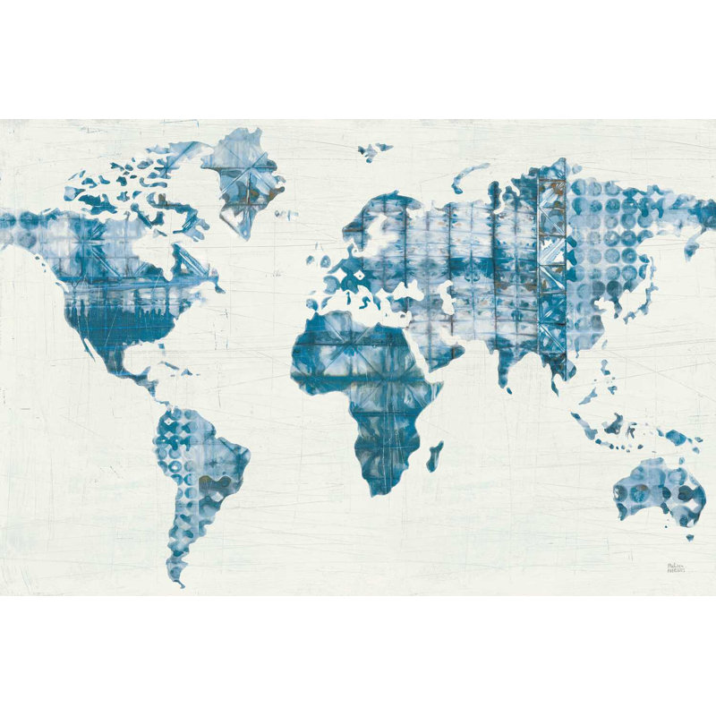Carte Kanari indigo, H 20 po x l 30 po x P 1,25 po