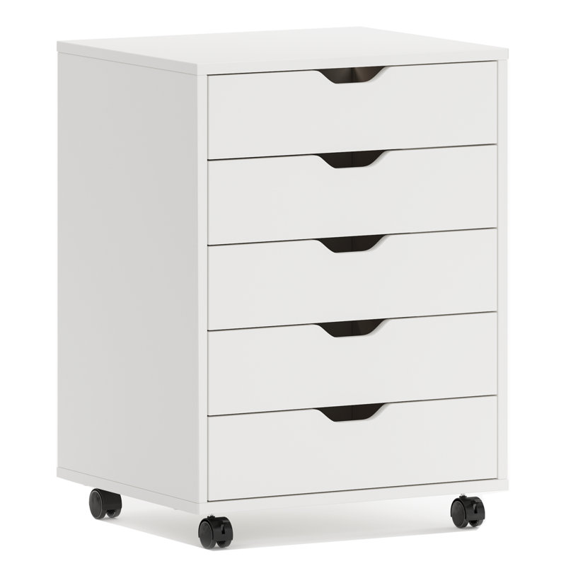 Bhatri 18.74'' Wide 5 -Drawer File Cabinet, White