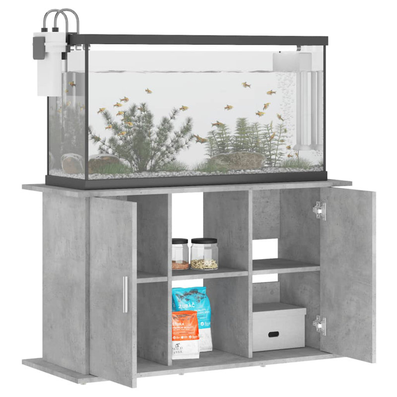 Epworth Aquarium Stand, Concrete Grey