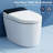 One-Piece Electric Smart Bidet Toilet with Heated Seat, Built-in Warm Water Sprayer, Dryer, Night Light, Auto Flush & Close, Foot Sensor, 1.28 GPF Water Save