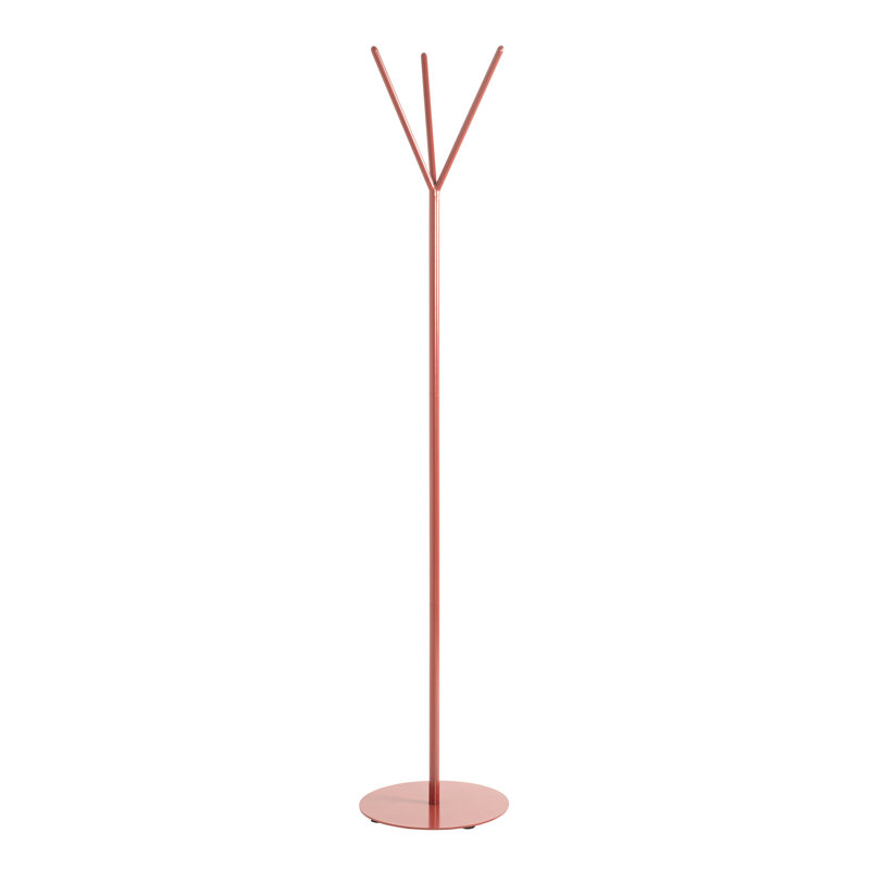 Orlina Freestanding 3 - Hook Coat Rack, Red
