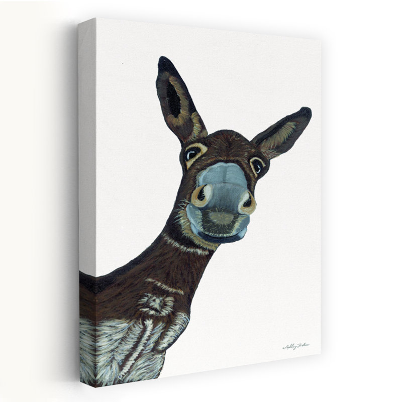 «Hey There Donkey», art contemporain, H 24 po x l 16 po