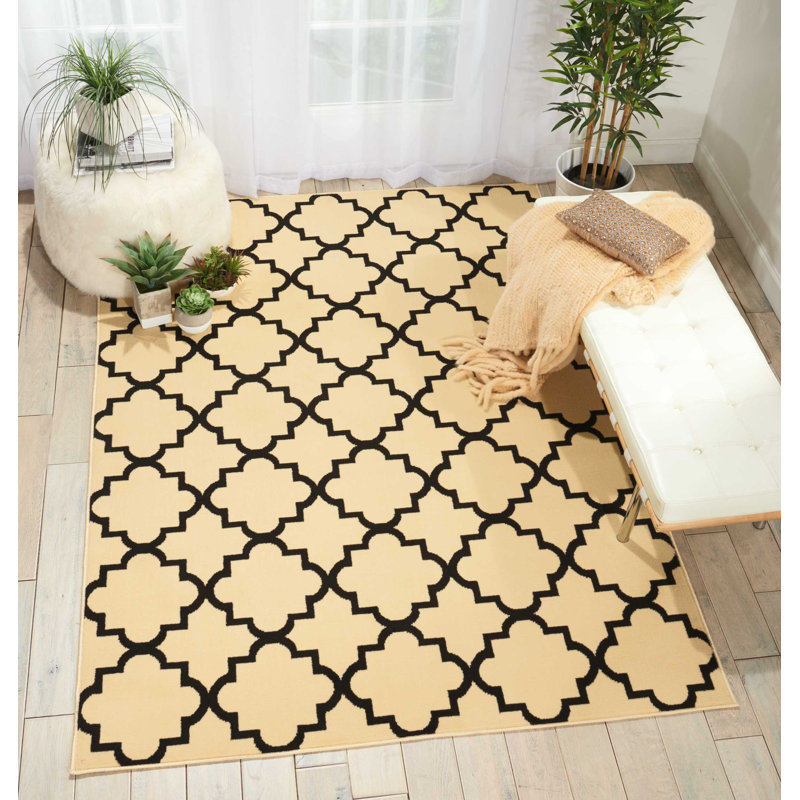 Tapis crème Bo, Rectangle 5 pi 3 po x 7 pi 3 po