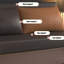 Canapé-lit modulaire en bois massif 71,65 po-130136482