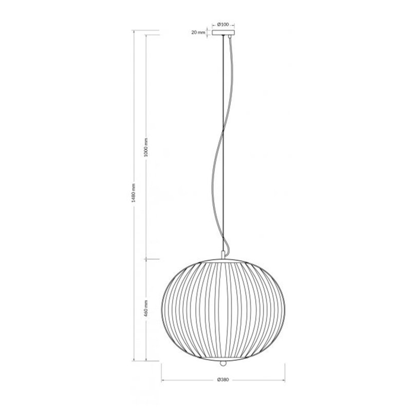 Brower 5 - Light Aluminium Sphere Pendant