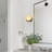 Round Wall Sconce With Natural Marble Shade-487857674