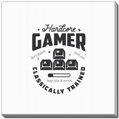 Art mural sur toile Hard Gamer