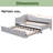 Twin L-Shaped Daybed With Pop-Up Trundle-1103621584