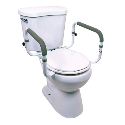 Toilet Safety Frame, Adjustable Width Safety Rails