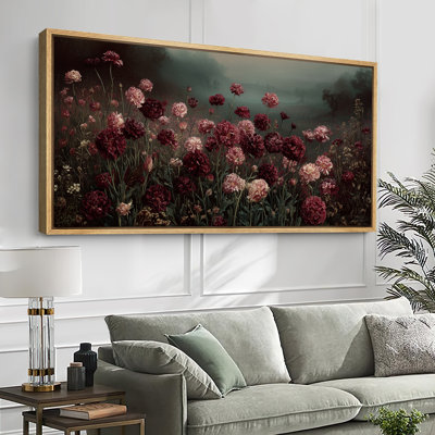 Impression sur toile encadrée très sombre Moody