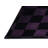 Machine Washable Checkered Gray Area Rug