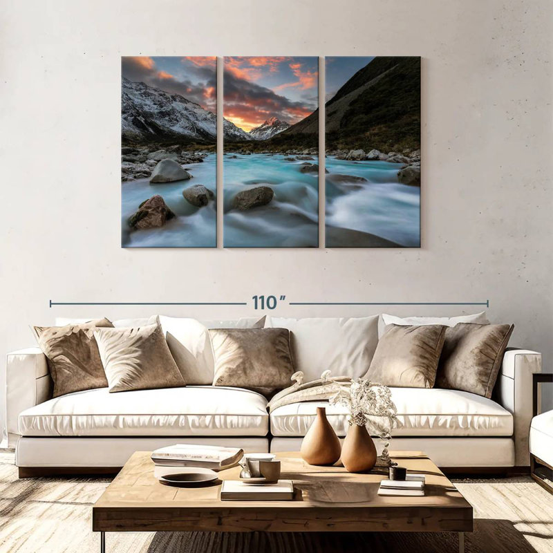 Sunset Over Hooker River, 48" H x 74" W