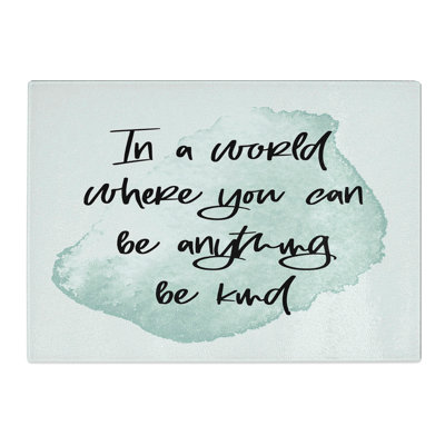 Be Kind Typography Chopping Board