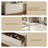 Zohair No Assembly Required Extendable Makeup Table With 6-Drawers-1938389897