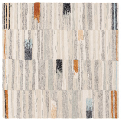 Tapis abstrait en laine / coton touffeté à la main Kuljis