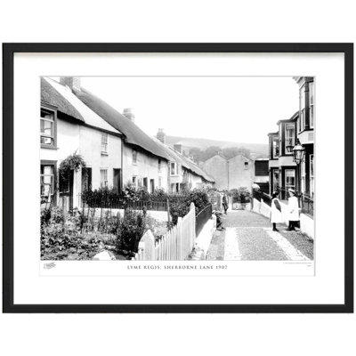 Lyme Regis, Sherborne Lane 1907 by Francis Frith - Single Picture Frame Print