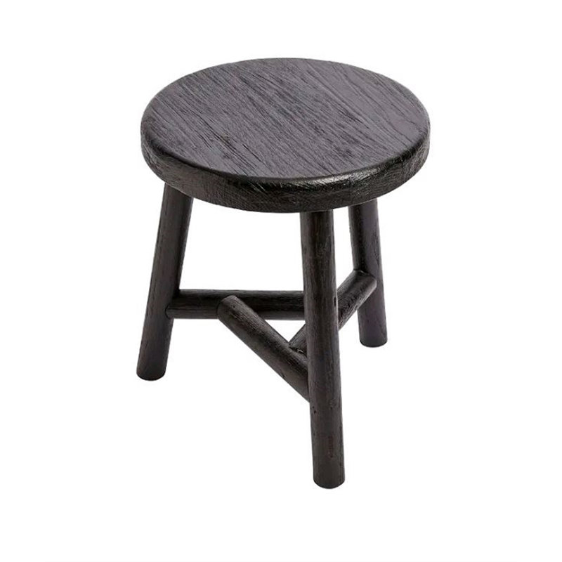 Tabouret d'appoint en bois massif et manufacturé