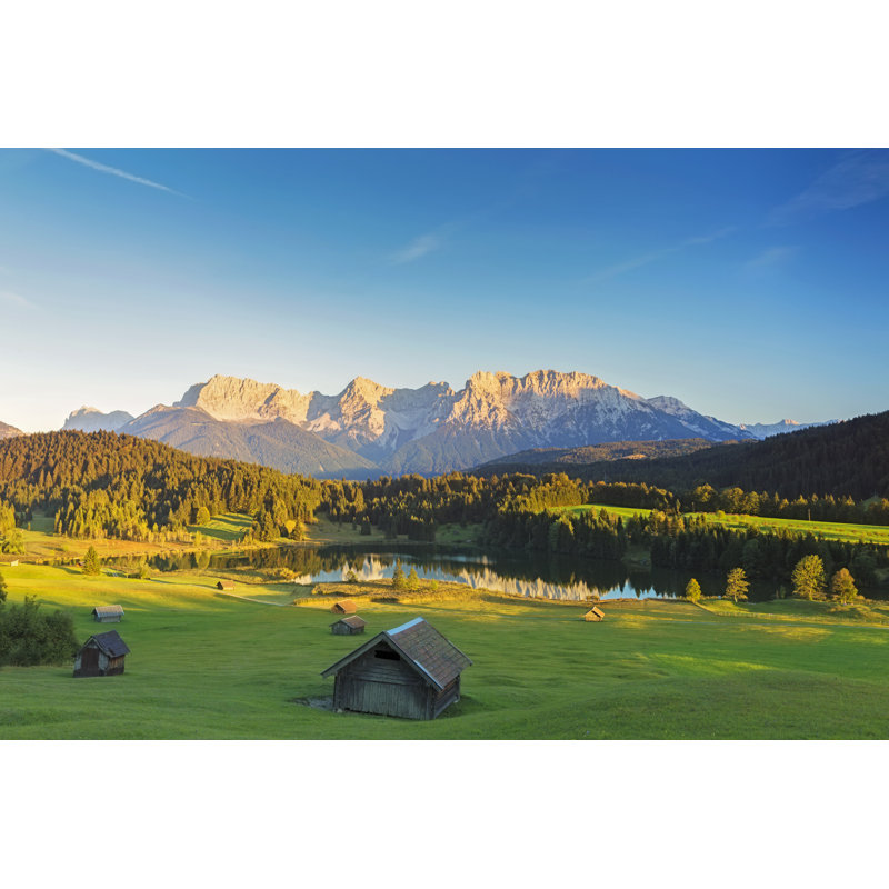 Geroldsee At Sunset by DieterMeyrl - No Frame Art Prints on Canvas, 51cm H x 76cm W