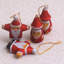 3.9'' Wood Hanging Figurine Ornament