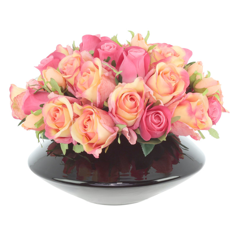 Roses Arranged in a Glass Vase