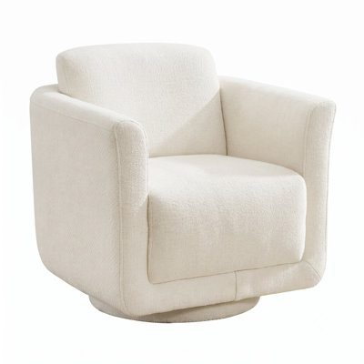 Scottie Upholstered Swivel Barrel Chair