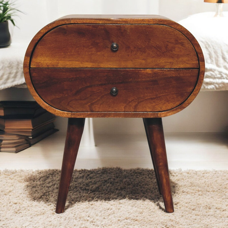 Table de chevet en bois massif Vogel