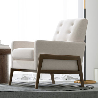 Lipsey Mid-Century Modern Tufted Accent Armchair