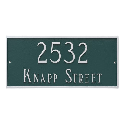 2-Line Wall Address Plaque