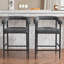 Ensemble de 2 tabourets de bar modernes rembourrés-323870923
