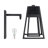 Sanders Black Modern Upscale Outdoor Solar Wall Sconce Lantern with Dusk to Dawn