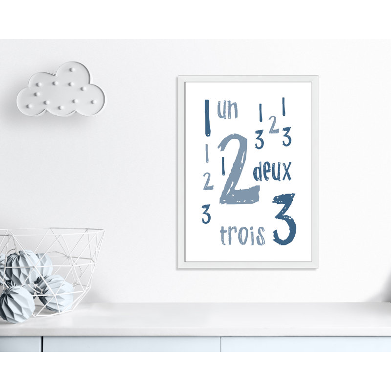 Impression sur papier français, H 34,5 po x l 24,5 po x P 0,6 po, Encadré plat blanc