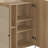 Ulisa 36.6" W x 43" H Bar Cabinet Gold Iron Leg 2 Rattan Door Sideboard-1357558718