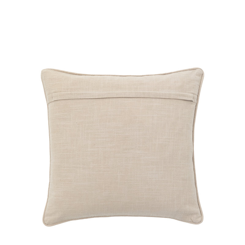 Floral Square Cushion, Taupe