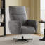 Fauteuil inclinable électrique pivotant, inclinable électrique avec charge USB et de type C, fauteuil d'appoint pivotant en velours pivotant à 360 ° pour le bureau à domicile et le salon, facile à assembler, gris foncé-1552141867