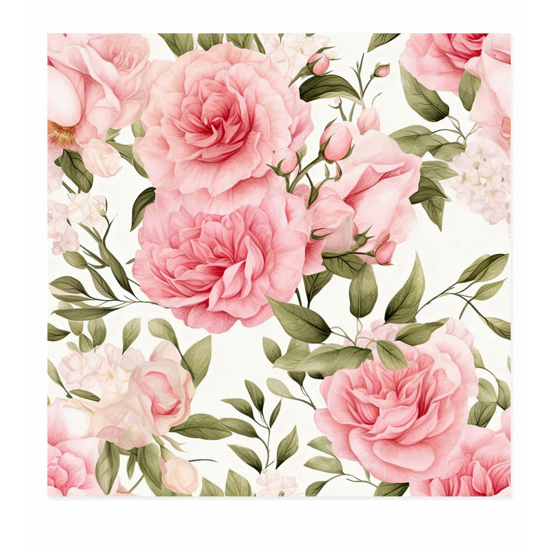 «Floral Floral Symphony XVII», reproduction d'art non encadrée, H 10 po x l 10 po