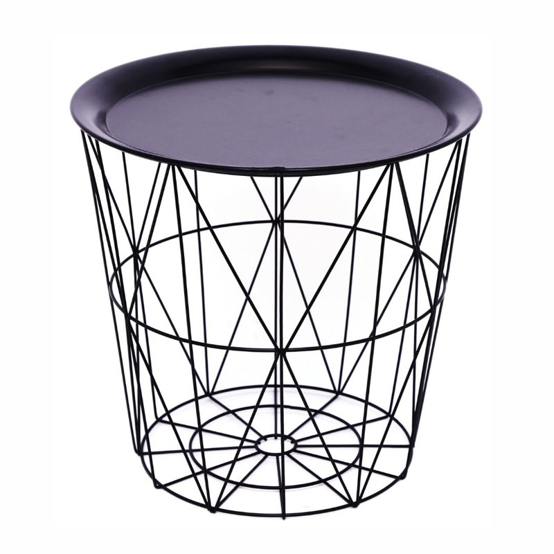Cinambei Tray Top Frame End Table