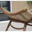 Chaise berçante moderne en rotin