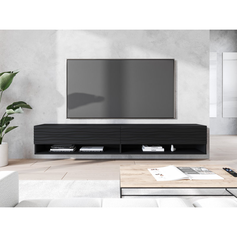 Bernella Unfinished Floating TV Stand for TVs up to 78"