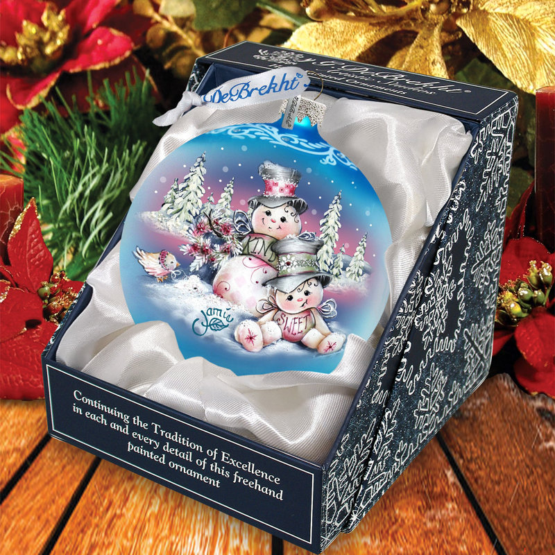 Ornement en forme de boule de Noël Holiday Splendor