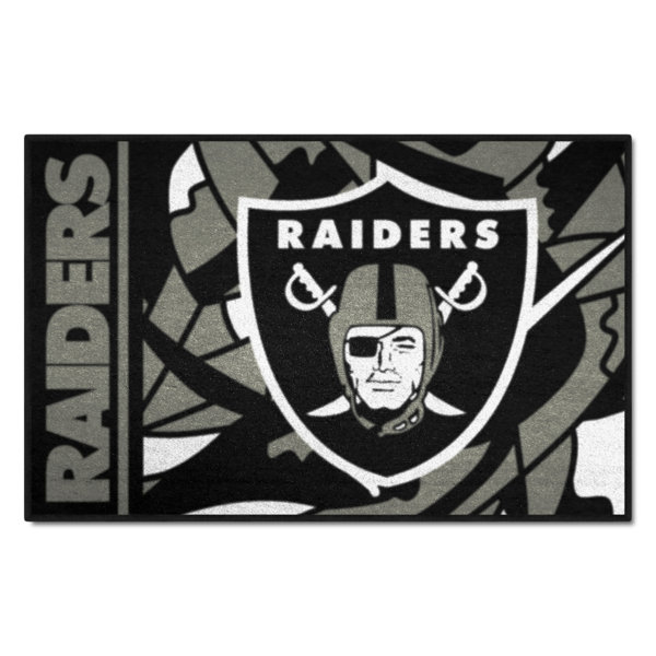 FANMATS Las Vegas Raiders 6 Ft. X 10 Ft. Plush Area Rug