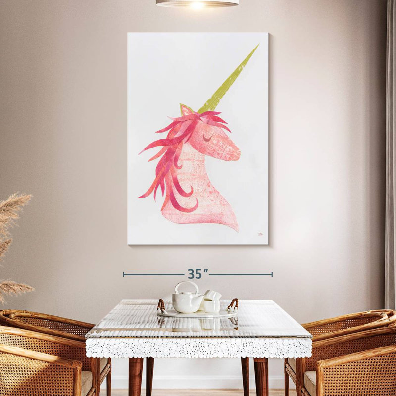 Ashelle licorne magique I, H 51 po x l 34 po